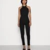 Wal G Chenise Halter Neck- Jumpsuit - Black