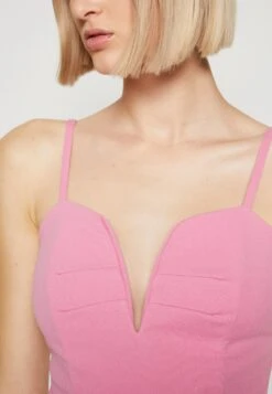 Wal G Dina V Neck Midi - Etui-Jurk - Rose Pink -Wal G d7a859a9a6d2410fa7d603d3afdae2fc scaled