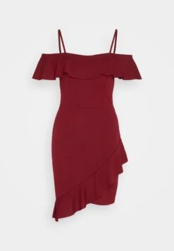 Wal G Revra Strappy Frill Skater - Cocktailjurk - Berry Wine -Wal G d82c1097196d40ba92792c8f4994e6c9 scaled