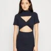 Wal G Willow Cut Out Mini - Jerseyjurk - Navy Blue