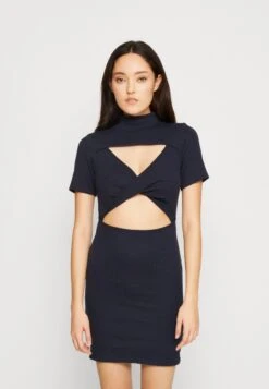 Wal G Willow Cut Out Mini - Jerseyjurk - Navy Blue