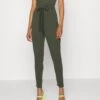 Wal G Jimmy Tie Back - Jumpsuit - Khaki Green