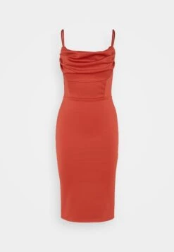 Wal G Jessy Dress - Cocktailjurk - Terracotta -Wal G e1cf890344e2409389b6b6fee7947418 scaled