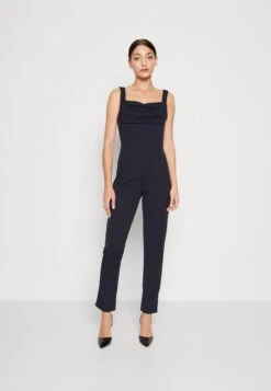 Wal G Serena Pleated - Jumpsuit - Navy Blue