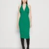 Wal G Jack Halter Neck Midi - Jerseyjurk - Leaf Green