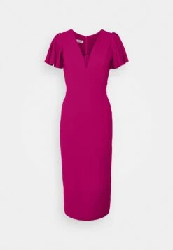 Tatiana Ruffle Sleeve Midi - Cocktailjurk - Raspberry -Wal G e43d13538cda4e4086539059e6b5c4d7 scaled