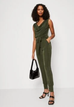 Wal G Ronny Slough Neck - Jumpsuit - Olive Green -Wal G e77318a06349473f900fce2bc7259059 scaled