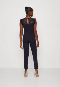 Wal G Ruffle With Back Insert - Jumpsuit - Navy Blue -Wal G e9aee2fa612c4209ba278a397a20ae96 scaled