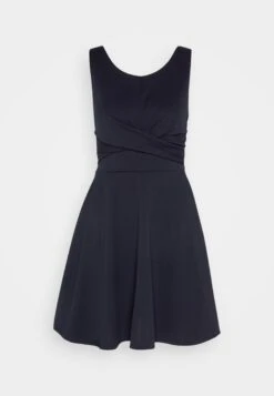 Wal G Jaqueline Skater Dress - Jerseyjurk - Navy Blue -Wal G edfba43d8d2e47858d3ba7fa0805b599 scaled