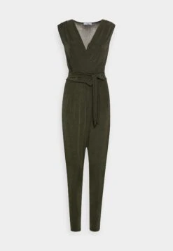 Wal G Wonda V Neck - Jumpsuit - Olive Green