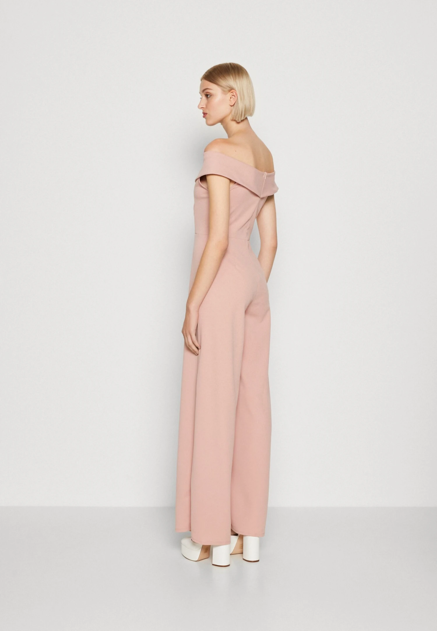 Wal G Nancy Off Shoulder - Jumpsuit - Blush Pink 3 Wal G Nancy Off Shoulder - Jumpsuit - Blush Pink - Afbeelding 3