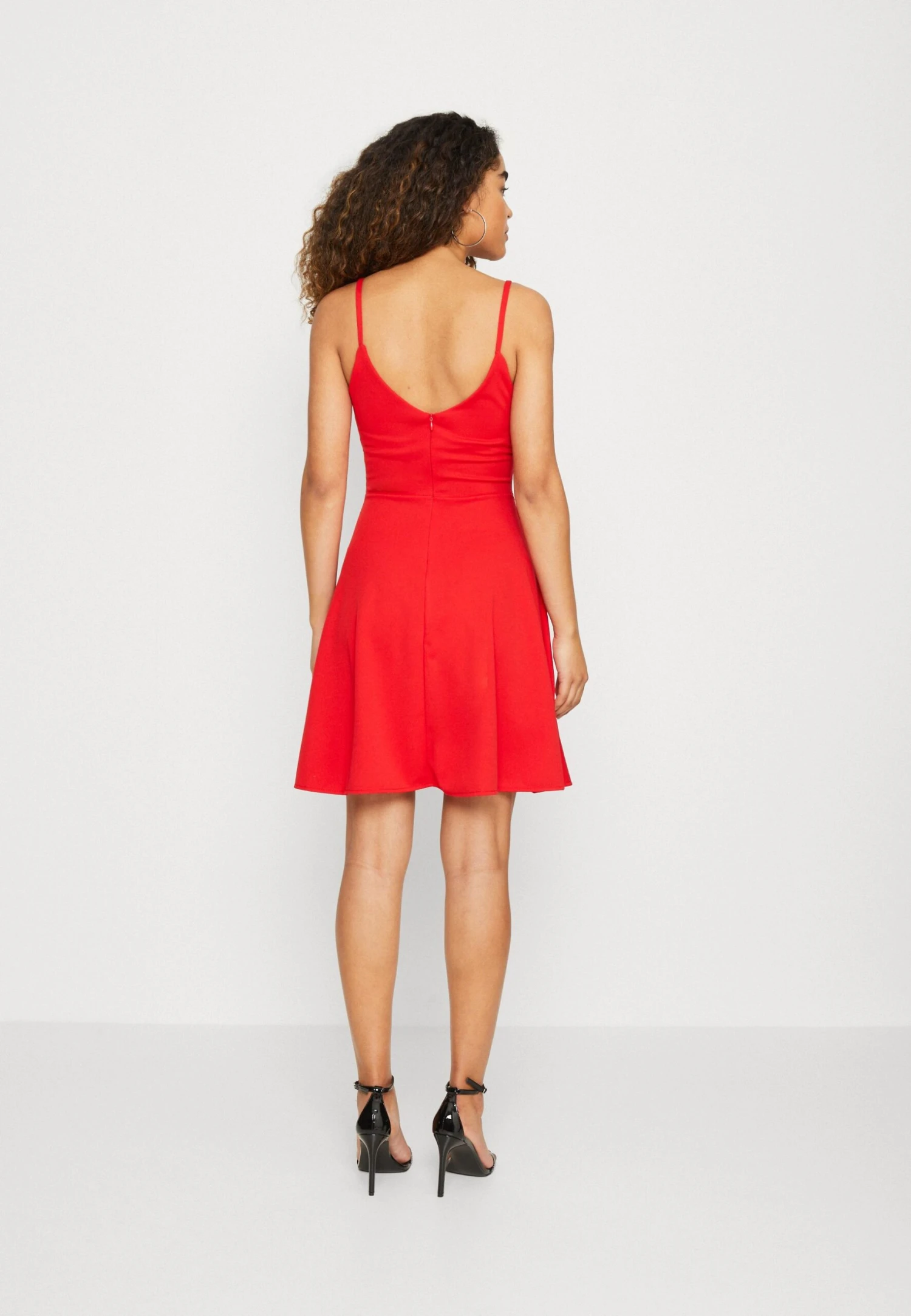 Wal G Jina Skater Dress - Jerseyjurk - Red 3 Wal G Jina Skater Dress - Jerseyjurk - Red - Afbeelding 3