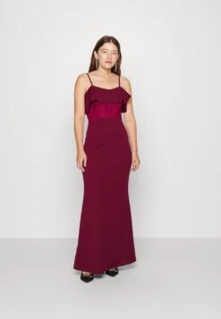 Mita Ruffle Maxi - Galajurk - Wine