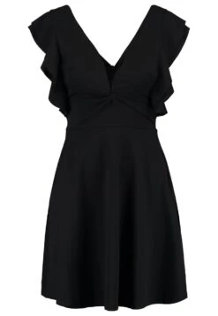 Wal G Lucia V Neck Frill Sleeve Skater Dress - Cocktailjurk - Black 9 Wal G Lucia V Neck Frill Sleeve Skater Dress - Cocktailjurk - Black -Wal G f498431274de44dd9f81d2cacf43880a