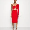 Cut Out Midi Dress - Jurk - Red