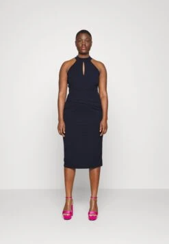 Stace Halter Neck Midi - Cocktailjurk - Navy Blue