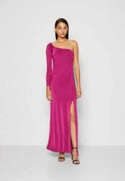 Wal G Arrabella One Sleeve Maxi - Jerseyjurk - Magenta