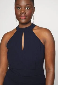 Stace Halter Neck Midi - Cocktailjurk - Navy Blue -Wal G fb96f59b8f3142b58f33160a13c32784 scaled