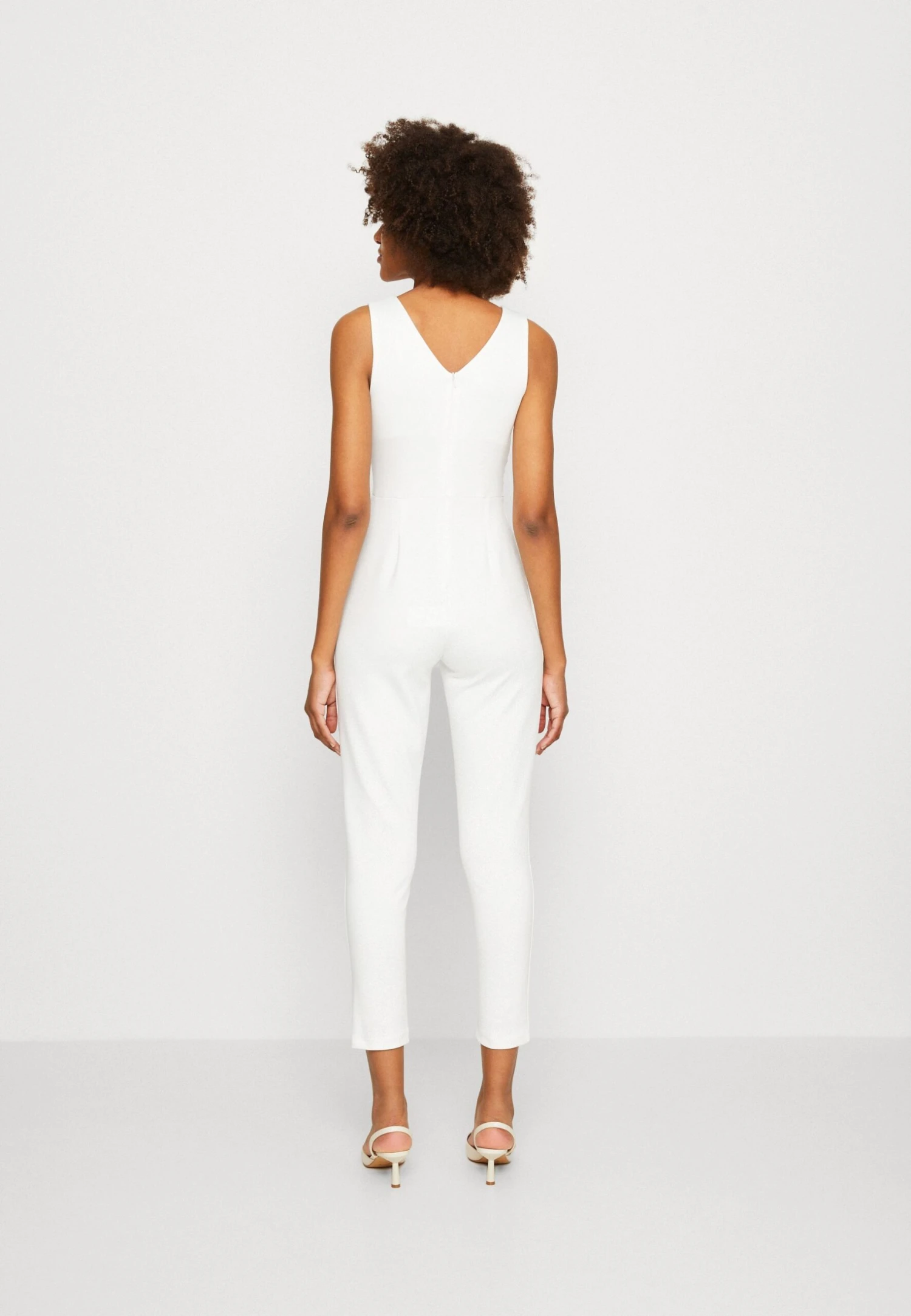 Wal G Toby V Neck - Jumpsuit - White 3 Wal G Toby V Neck - Jumpsuit - White - Afbeelding 3