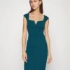 Wal G Nora Midi Dress - Jerseyjurk - Dark Teal Blue
